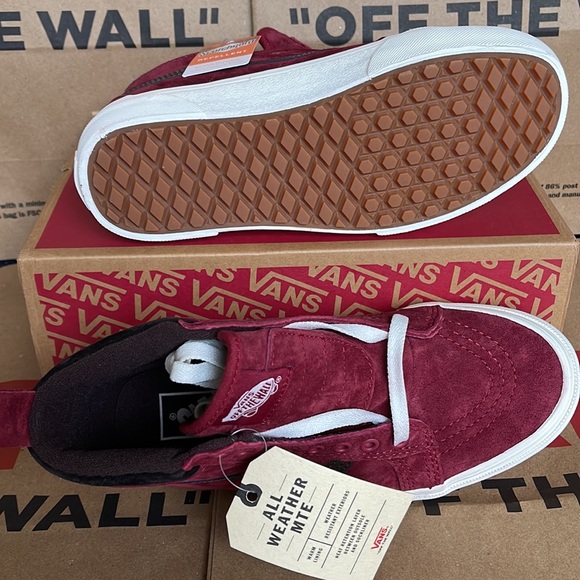 Vans Sk8-Hi MTE Blng Red/Chocolatetrt sneakers WMNS - Picture 4 of 16